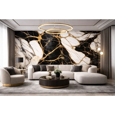 Мраморен 3D самозалепващ ролков панел LJ6606, 3м*1.2м