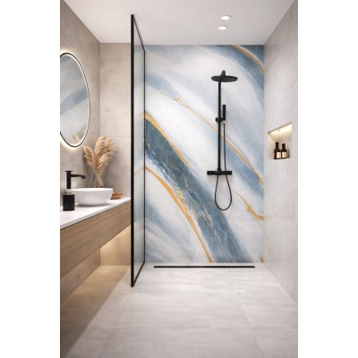 Самозалепващ XPE панел 90555D2, 30 х 60см, син