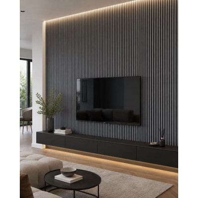 Акустичен стенен 3D панел Silver Silk 028| дърво| 270*60см*14мм Акустичен стенен 3D панел Silver Silk 028| дърво| 270*60см*14мм