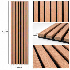 Акустичен стенен 3D панел Red Pine A18| дърво| 270*60см*14мм