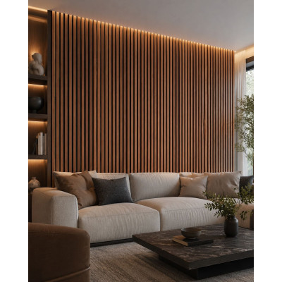 Акустичен стенен 3D панел Oak Cognac XM089| дърво| 270*60см*24мм Акустичен стенен 3D панел Oak Cognac XM089| дърво| 270*60см*24мм