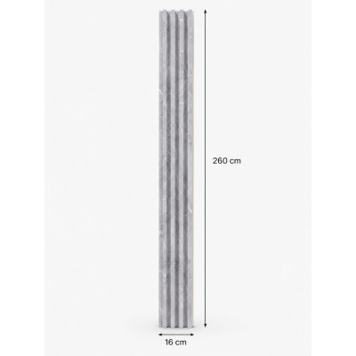 3D декоративни панели, 260х16см, WPC4, Bright Light Marble 027-202