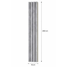 3D декоративни панели, 260х16см, WPC4, Bright Light Marble 027-202