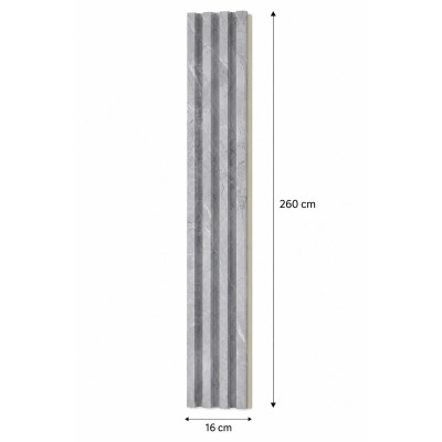 3D декоративни панели, 260х16см, WPC4, Bright Light Marble 027-202