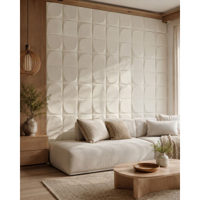 3D Стенен панел PU, 120*60*2.5см E003, Hanyu white, външен и вътрешен монтаж 3D Стенен панел PU, 120*60*2.5см E003, Hanyu white, външен и вътрешен монтаж