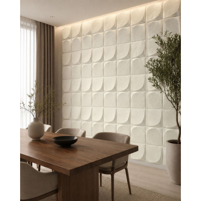 3D Стенен панел PU, 120*60*2.5см E003, Hanyu white, външен и вътрешен монтаж 3D Стенен панел PU, 120*60*2.5см E003, Hanyu white, външен и вътрешен монтаж