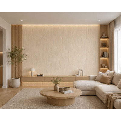 Самозалепващ 3D pvc стенен панел CC3001| Травертин беж| 300x60см ролков