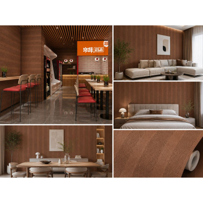 Самозалепващ 3D pvc стенен панел CC2003| Травертин Brick red| 300x60см ролков