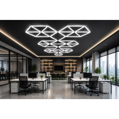 LED Хексагонално осветление AR-HGL-0036F – 6500K, 830*950 мм LED Хексагонално осветление AR-HGL-0036F – 6500K, 830*950 мм