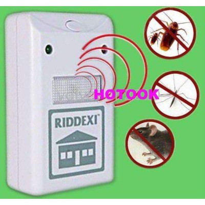 Ултразвуков уред за борба с хлебарки, насекоми, мравки и гризачи  - Riddex Plus