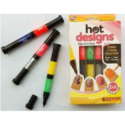 Комплект химикали за невероятен маникюр - Hot Designs Nail Art Pens